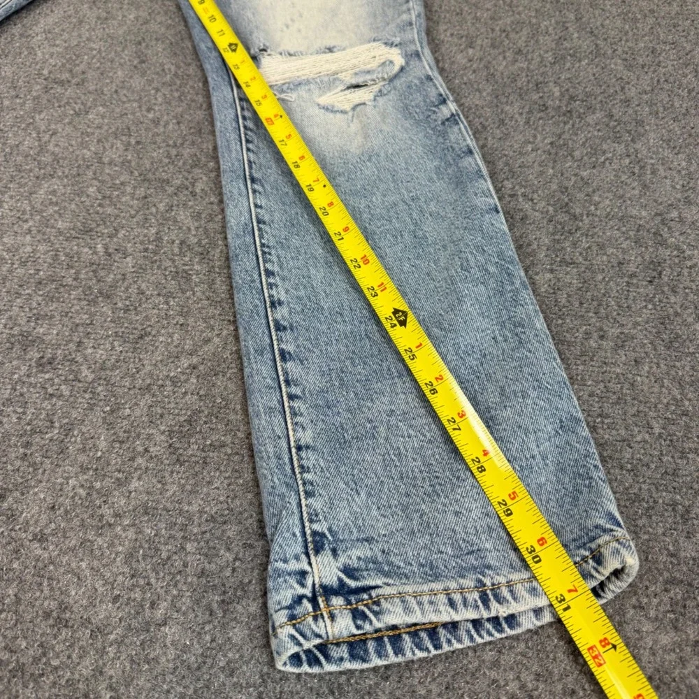 Lucky Brand 223 Straight Leg Jeans Mens 32x32 Light Wash Distressed Denim